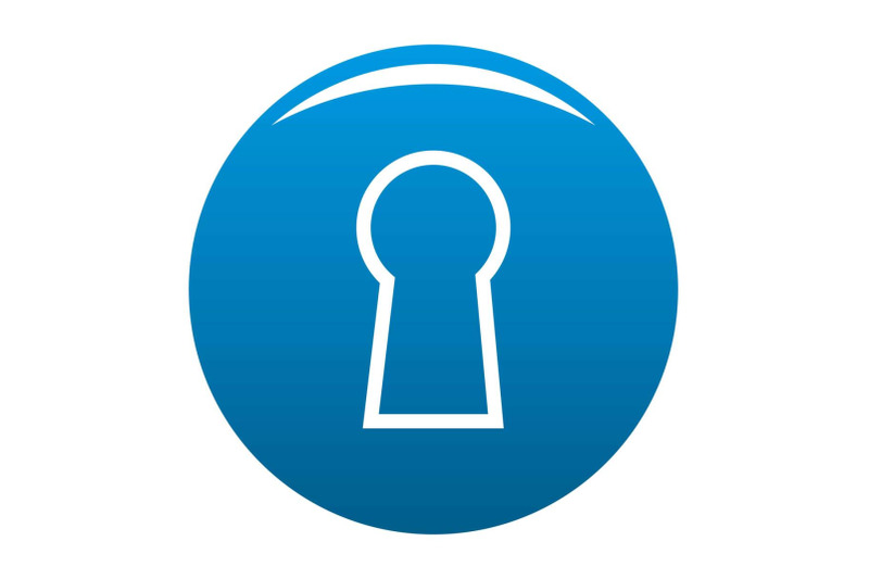 keyhole-icon-blue-vector