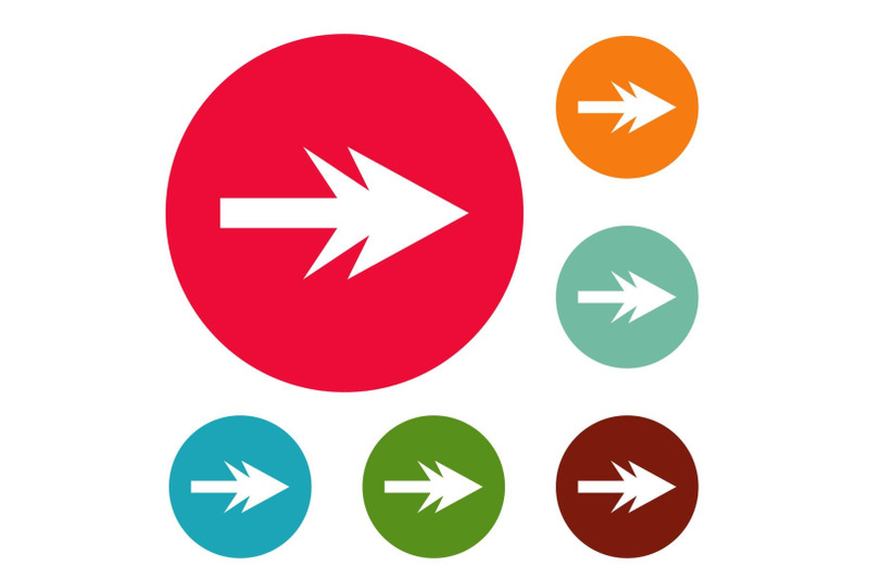 arrow-icons-circle-set-vector