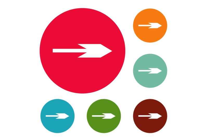 arrow-icons-circle-set-vector