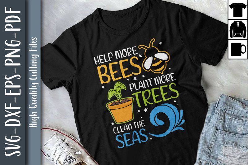 help-bees-plant-more-trees-clean-seas