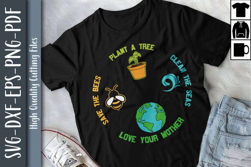 save-bees-plant-more-trees-clean-seas