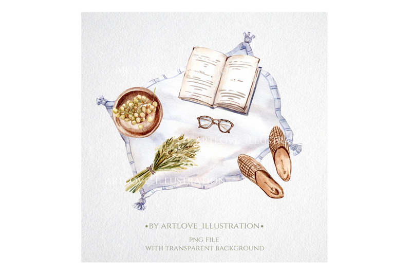 watercolor-picnic-with-a-book