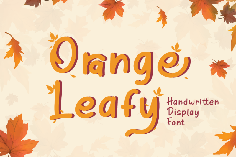 orange-leafy-autumn-display-font