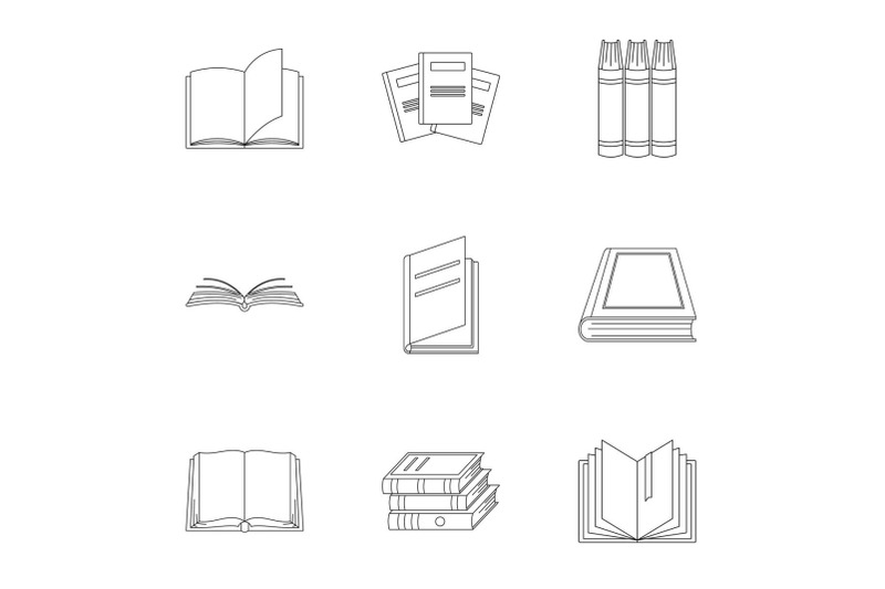 volume-icons-set-outline-style