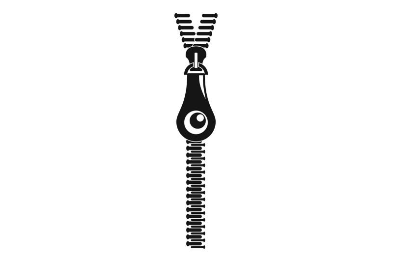 fashion-zip-icon-simple-style