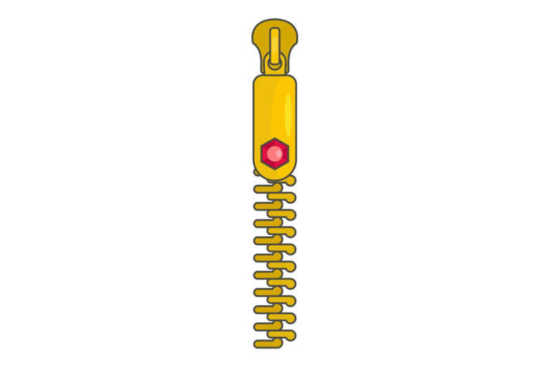 textile-zip-icon-cartoon-style