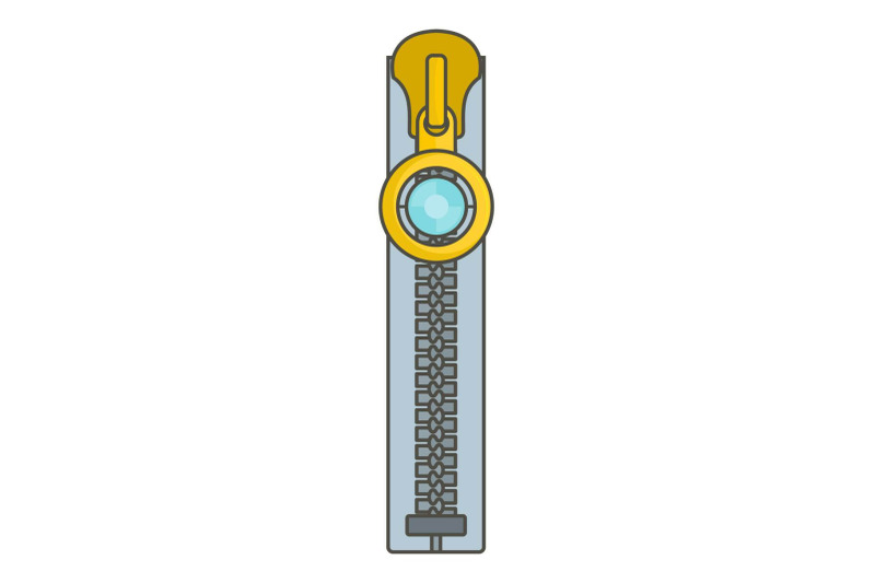 round-zip-icon-cartoon-style
