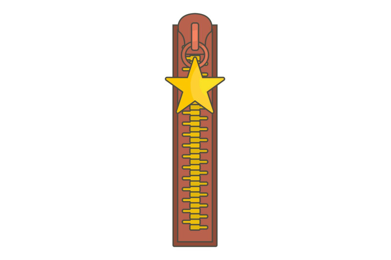 closed-zip-icon-cartoon-style