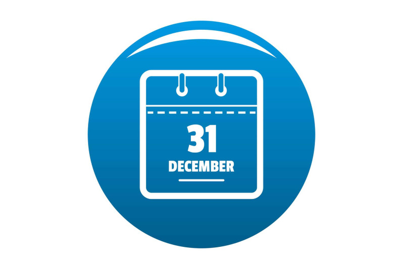 calendar-thirty-first-december-icon-blue-vector