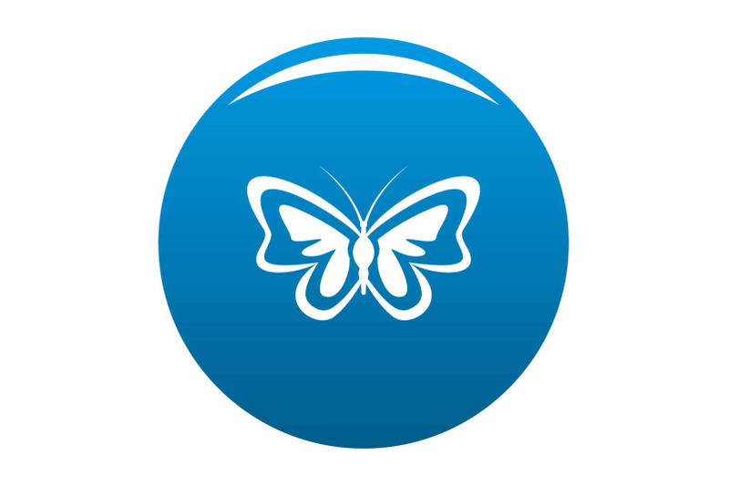 unusual-butterfly-icon-blue-vector