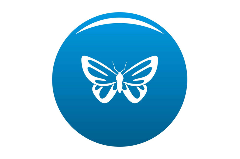 exotic-butterfly-icon-blue-vector