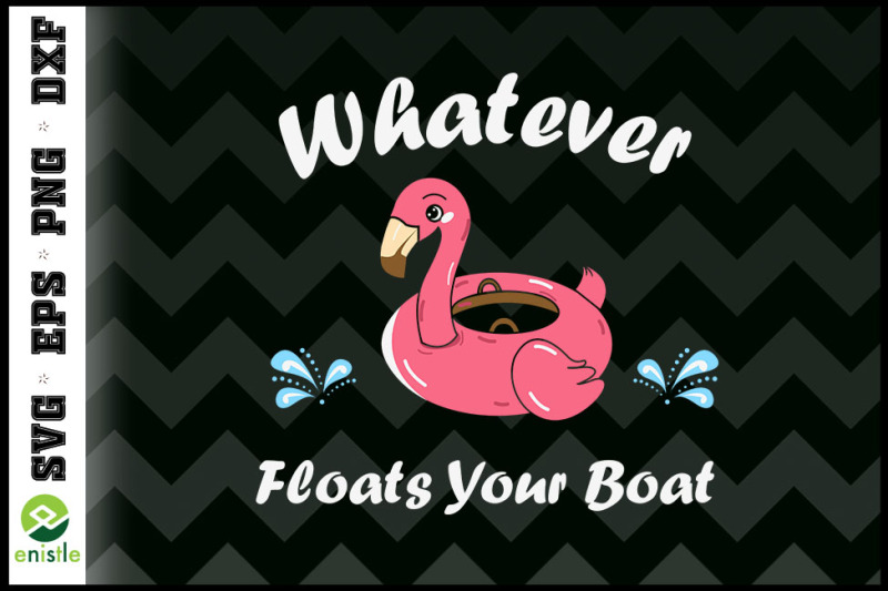 whatever-floats-your-boat-funny-flamingo