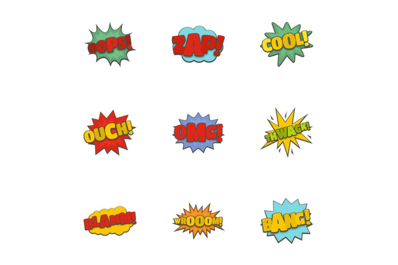 sticker-icons-set-cartoon-style