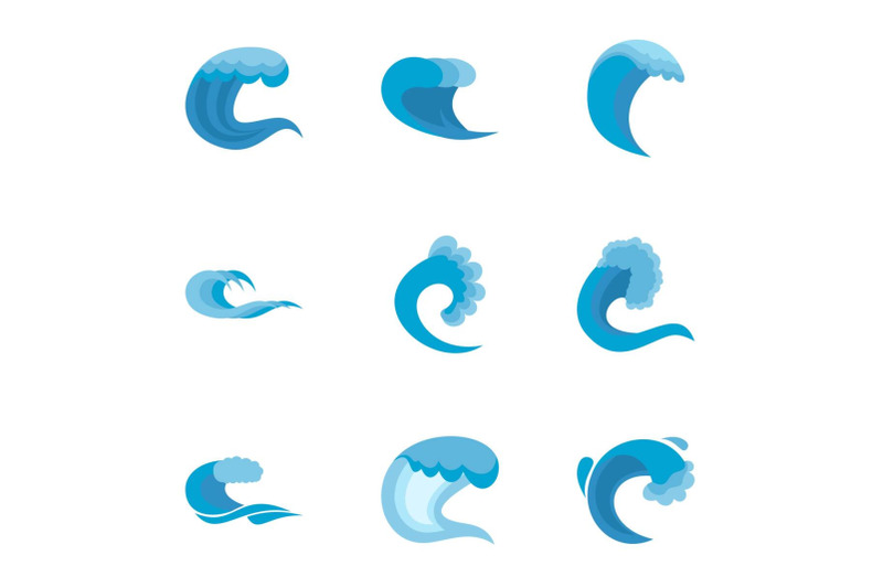 wavelength-icons-set-flat-style