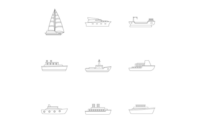 sailor-icons-set-outline-style