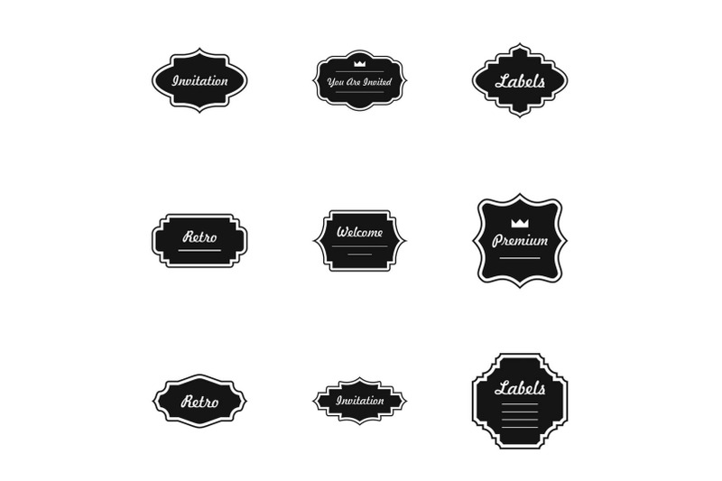 salute-icons-set-simple-style