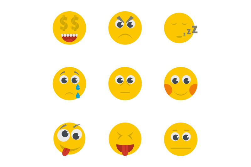 grin-icons-set-cartoon-style