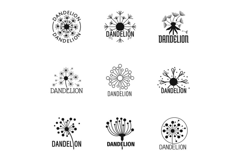 taraxacum-icons-set-simple-style