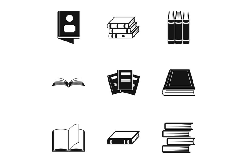 reference-icons-set-simple-style