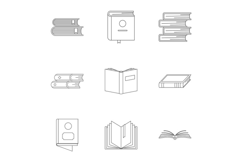 folio-icons-set-outline-style