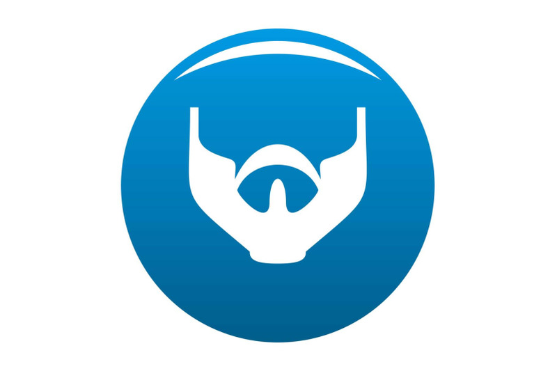 much-beard-icon-blue-vector