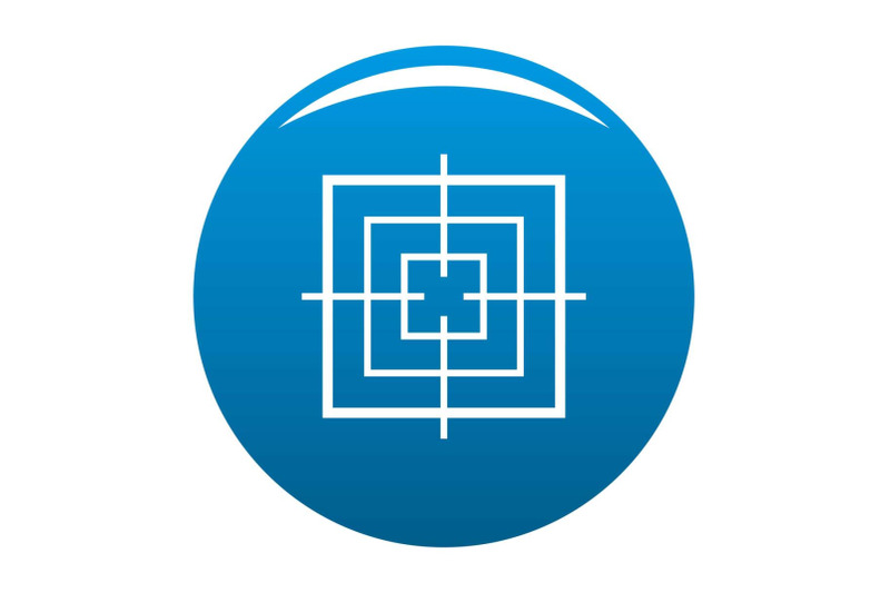 square-objective-icon-blue-vector