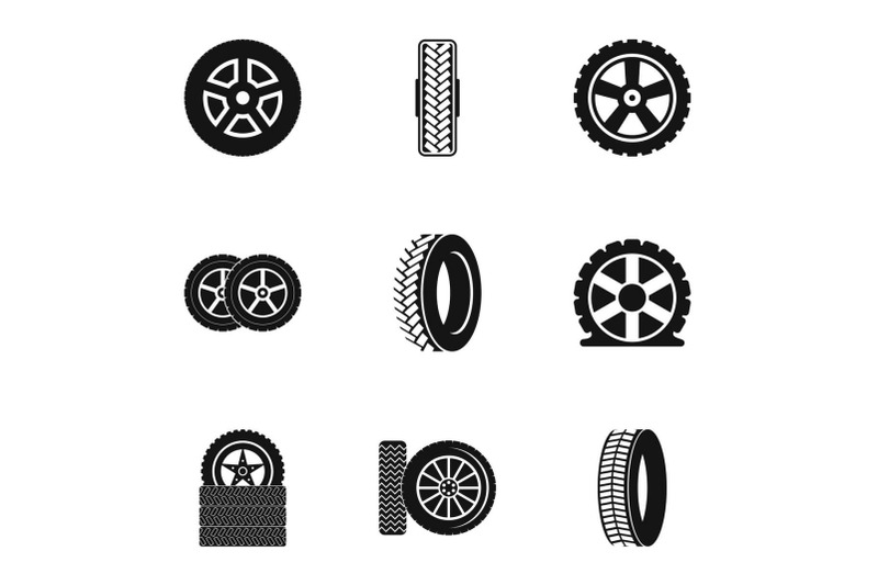 cartwheel-icons-set-simple-style