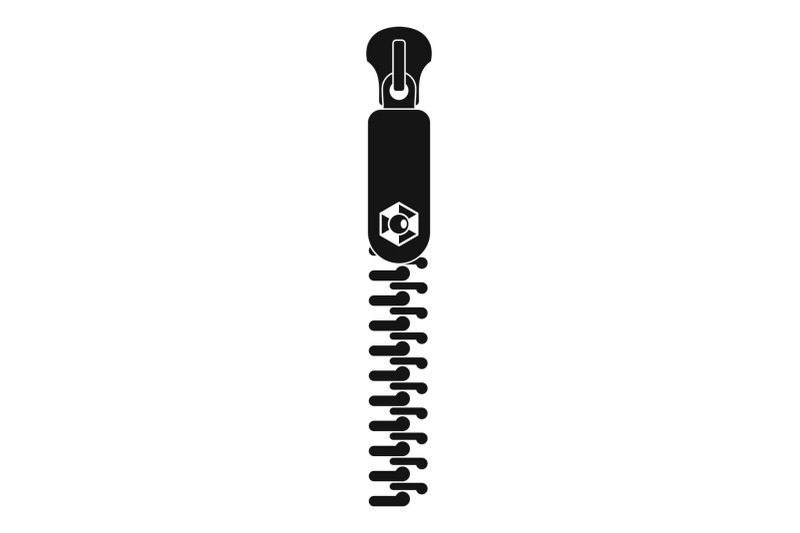 textile-zip-icon-simple-style