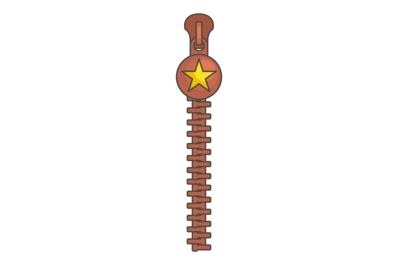 large-zip-icon-cartoon-style