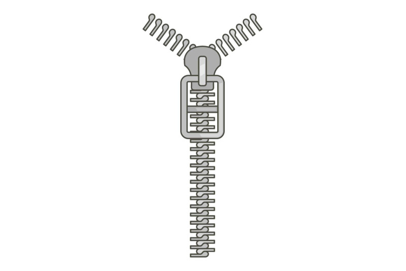 long-zip-icon-cartoon-style