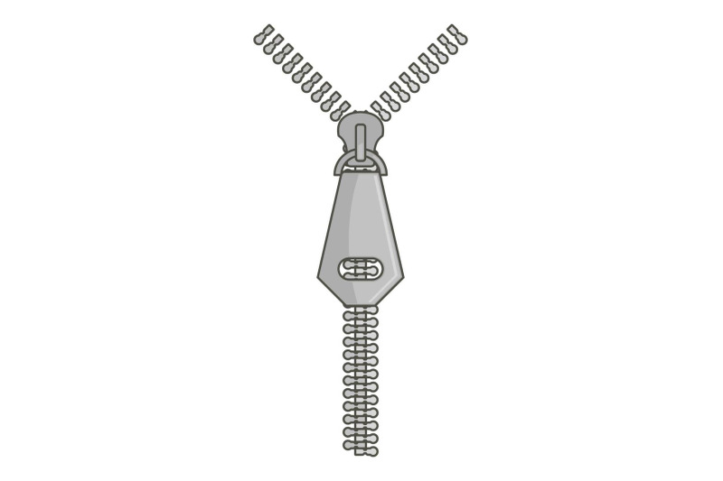 jeans-zip-icon-cartoon-style