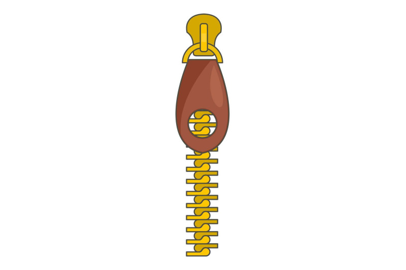 zip-with-hole-icon-cartoon-style