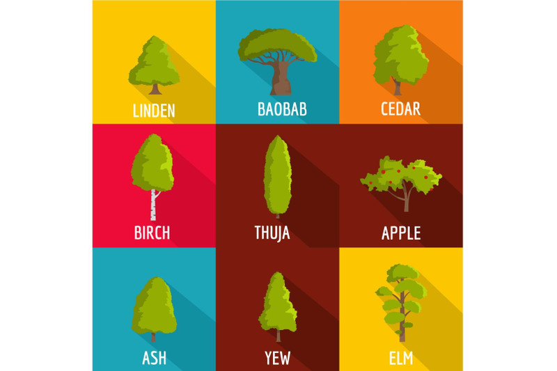 forest-planting-icons-set-flat-style