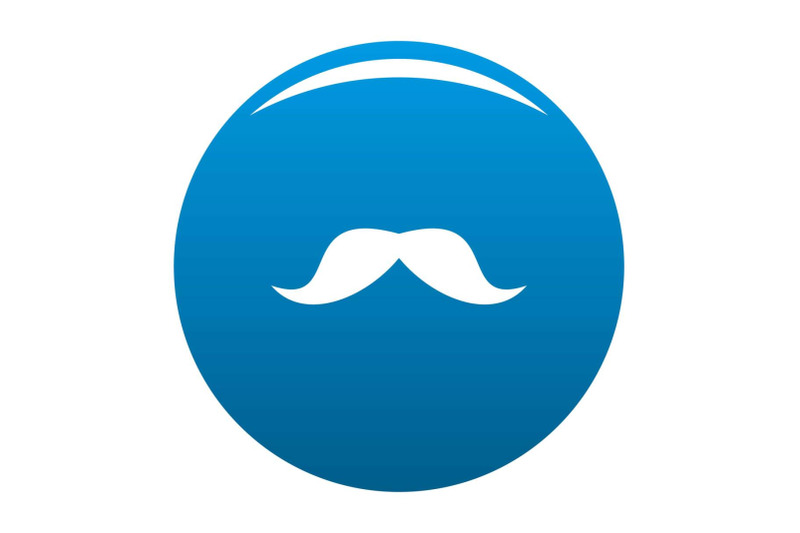 norway-mustache-icon-blue-vector