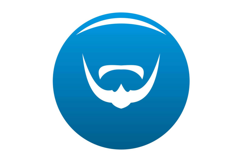 mustache-icon-blue-vector