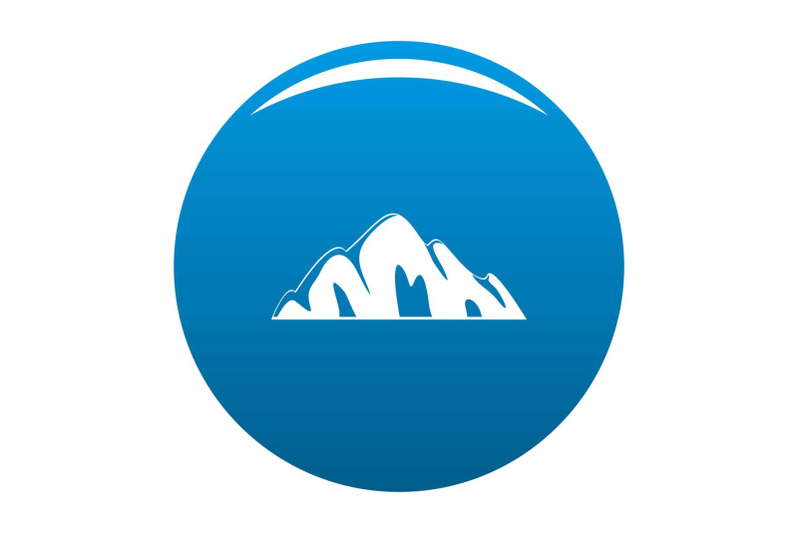 beautiful-mountain-icon-blue-vector