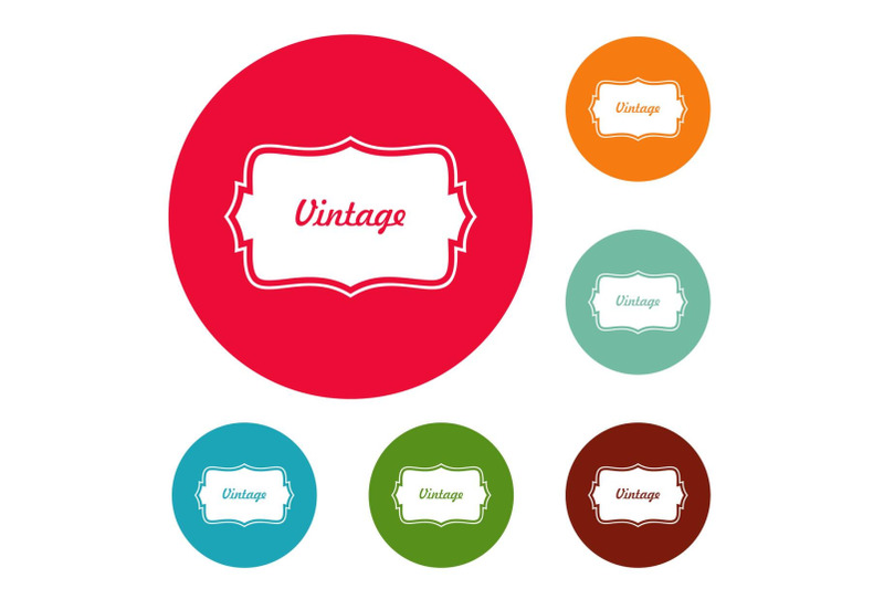 vintage-label-icons-circle-set-vector