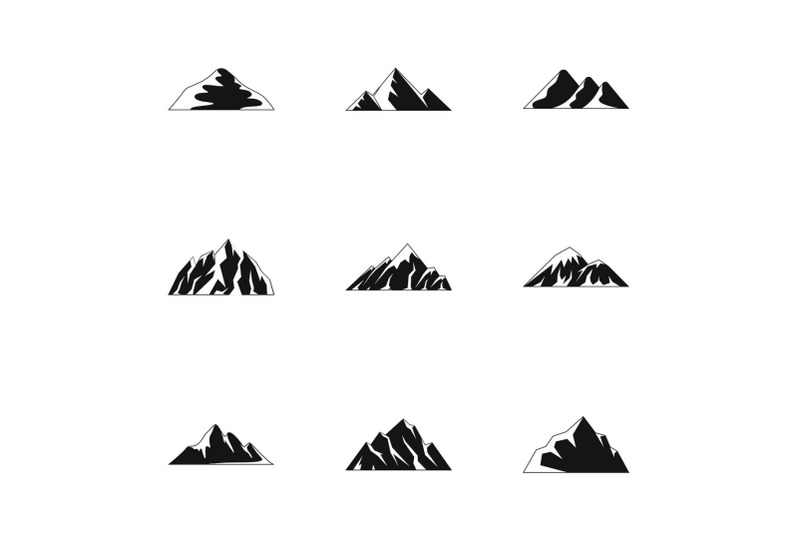 tableland-icons-set-simple-style