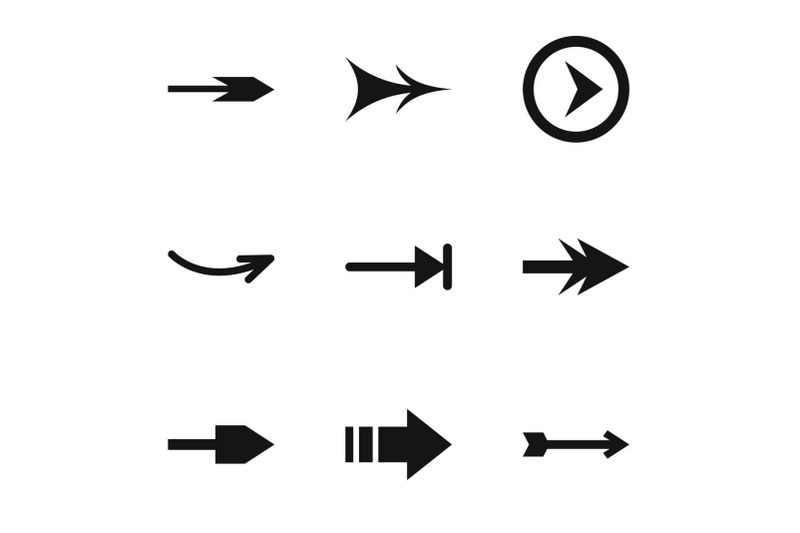 connecting-link-icons-set-simple-style