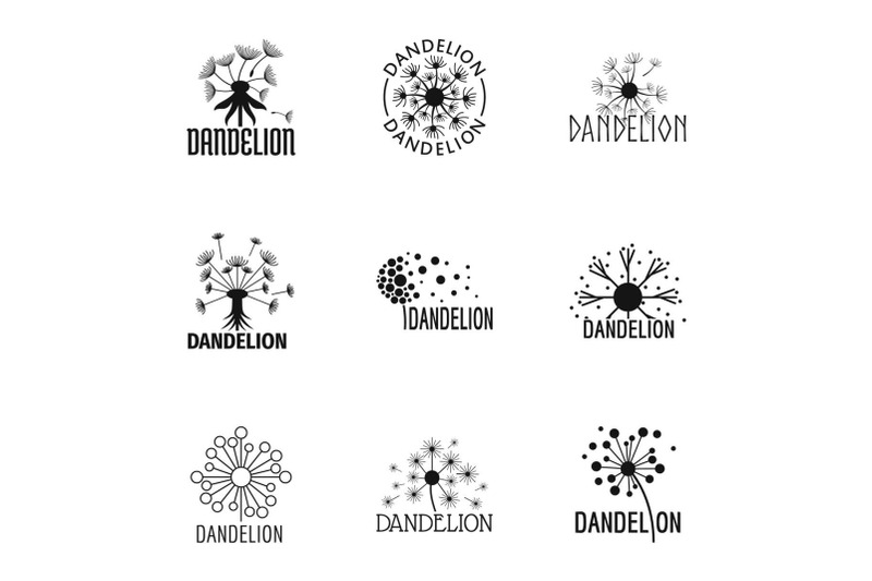 flowering-icons-set-simple-style