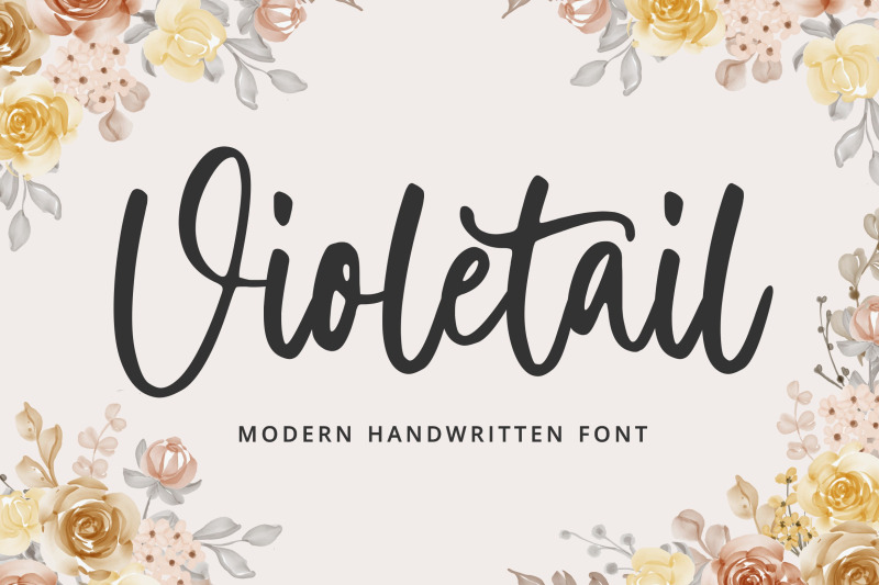 violetail-modern-handwritten-font