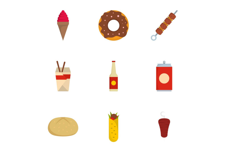 devour-icons-set-flat-style