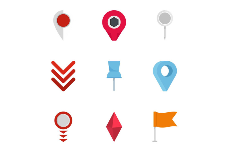 manifestation-icons-set-flat-style