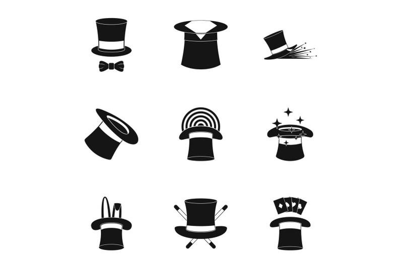 bonnet-icons-set-simple-style