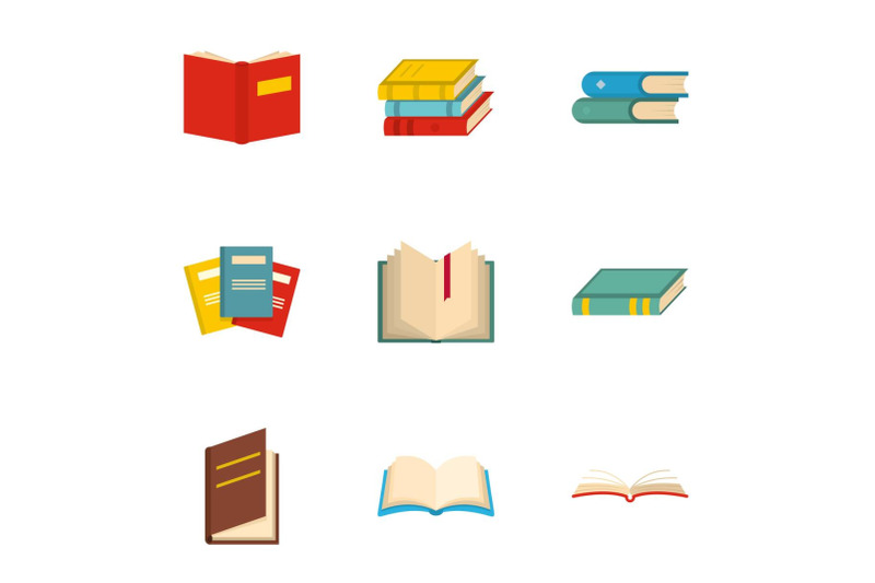 reader-icons-set-cartoon-style