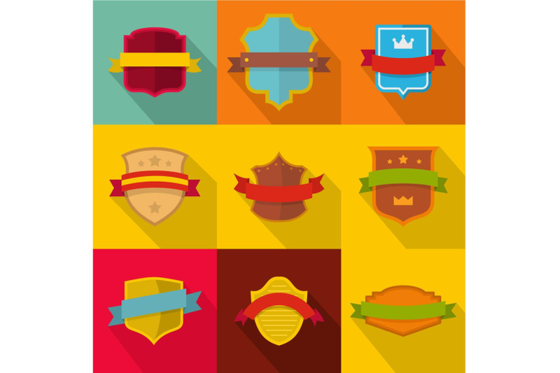 heraldic-icons-set-flat-style