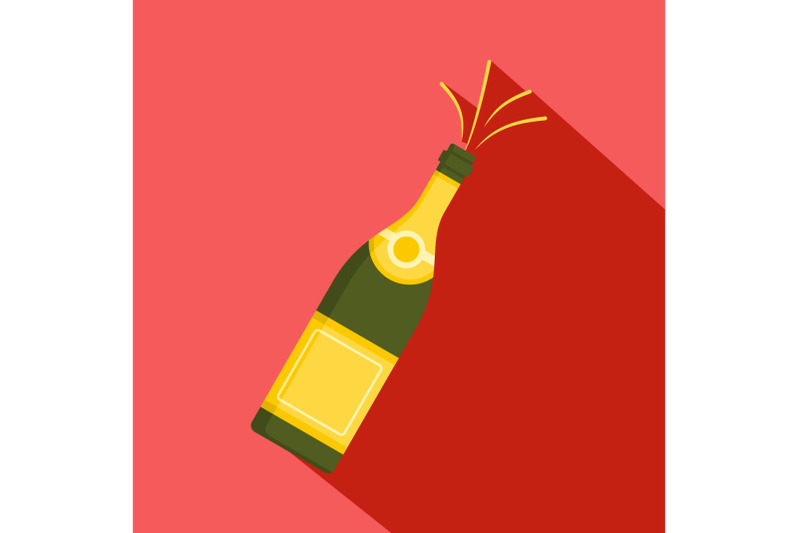 bubble-champagne-icon-flat-style