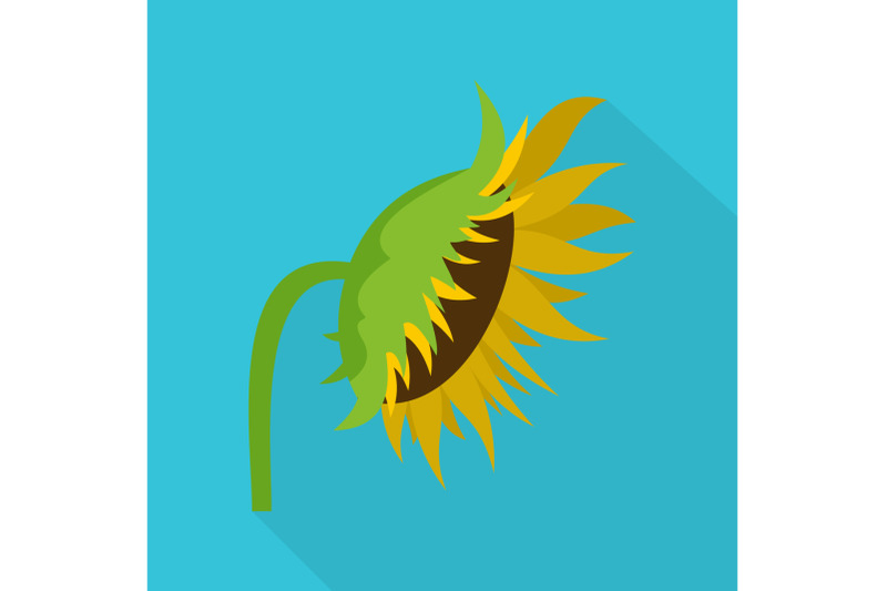 sunflower-icon-flat-style