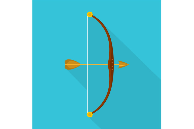 bow-and-arrow-icon-flat-style