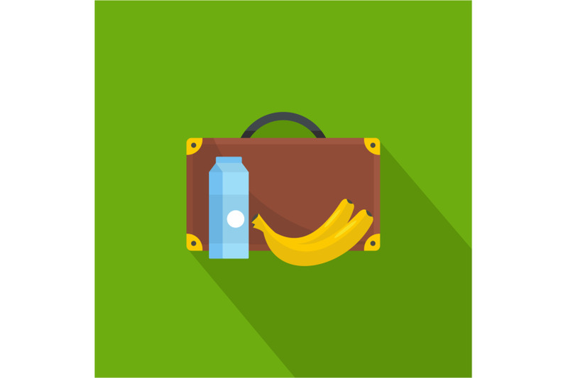 lunchtime-icon-flat-style